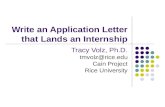 Write an Application Letter that Lands an Internship