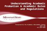 Understanding Academic Probation & Academic Rules and Regulations