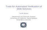 Tools for Automated Verification of  Web Services