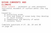OCEAN CURRENTS AND CLIMATE