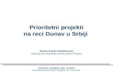 Prioritetni  p rojekti na reci Dunav u Srbiji