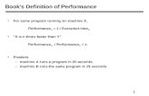 Book's Definition of Performance