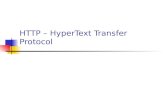 HTTP – HyperText Transfer Protocol