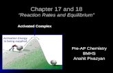 Chapter 17 and 18 “Reaction Rates and Equilibrium”
