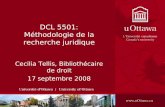 DCL 5501: Méthodologie de la recherche juridique