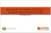 Research on Safety Culture in Surgical Departments of BC Hospitals