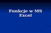 Funkcje w MS Excel