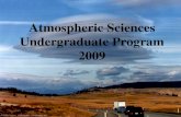 Atmospheric Sciences Undergraduate Program 2009