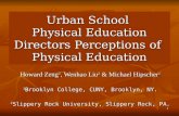 Urban School  Physical Education Directors Perceptions of  Physical Education