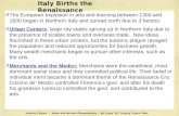 Italy Births the Renaissance