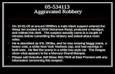 05-534113  Aggravated Robbery
