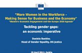 Tackling gender gaps:  an economic imperative Daniela Bankier,