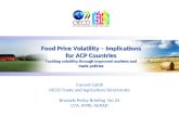 Food Price Volatility – Implications for ACP Countries