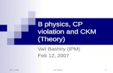 B physics, CP violation and CKM (Theory)