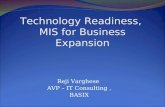Technology Readiness,  MIS for Business Expansion