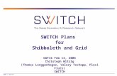 SWITCH Plans  for Shibboleth and Grid