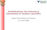 Small Business Tax Amnesty & Amendment of Taxation Laws Bills
