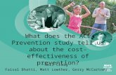 What does the ACE Prevention study tell us about the cost-effectiveness of prevention?