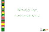 Application Layer CS  3516 – Computer Networks