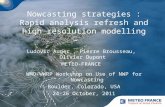 Nowcasting strategies : Rapid analysis refresh and high resolution modelling