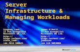 Server Infrastructure & Managing Workloads