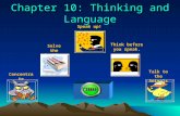 Chapter 10: Thinking and Language
