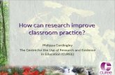 How can research improve classroom practice?