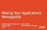 Making Your Applications Manageable