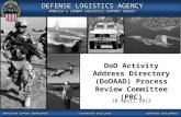 DoD Activity Address Directory (DoDAAD) Process Review Committee (PRC)