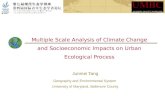 Multiple Scale Analysis of Climate Change and Socioeconomic Impacts on Urban Ecological Process