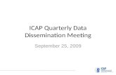 ICAP Quarterly Data Dissemination Meeting