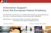 Innovation Support from the European Patent Academy