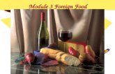 Module 3 Foreign Food