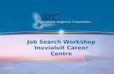 Job Search Workshop Inuvialuit Career Centre