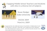 Engaging Middle School Teachers and Students with Alice in a Diverse Set of Subjects