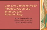 East and Southeast Asian Perspectives on Life Sciences and Biotechnology