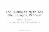The  Humboldt Myth and the Bologna Process