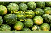 Scientific Computing -  Introduction