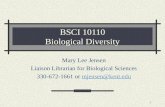BSCI 10110 Biological Diversity