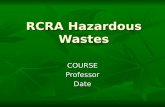 RCRA Hazardous Wastes