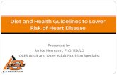 Diet and Health Guidelines to Lower Risk of Heart Disease