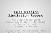 Full Mission Simulation Report