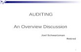 AUDITING An Overview Discussion Joel Schwartzman          Retired