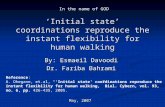 ‘Initial state’ coordinations reproduce the instant flexibility for human walking