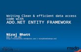 Writing Clean & efficient data access code with ADO.NET ENTITY FRAMEWORK