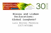 Bissau and Lisbon Declarations:   Global  Lusofonia ?
