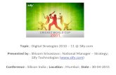 Conference  : Silicon India ;  Location  : Mumbai ;  Date  : 30-04-2011