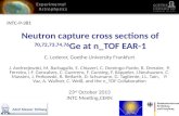 Neutron capture cross sections of  70,72,73,74,76 Ge at  n_TOF  EAR-1
