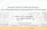 Korean Classics Indexing Project:  from Departmental to International Collaboration