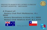 Proyecto Banco de caTRES clínicos Rotary Hospital - Bed bank